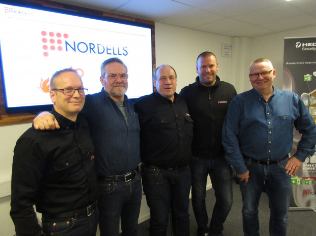 Ilkka Ranti, Myles Dean ( Sörby Urfjälls företagarförening) , Erling Nordell, Björn Selnes och Ralph Brodin (Brynäs Företagarförening)