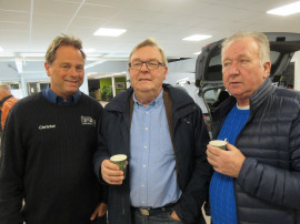 Christer Dahlbom tillsammans med Lennart Jansson och Bengt Blomkvist från Storvik
