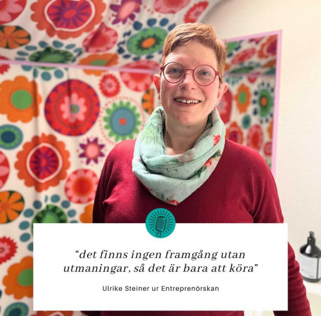 Podden Entreprenörskan hälsar på husmor Ulrike från Axmar B&B